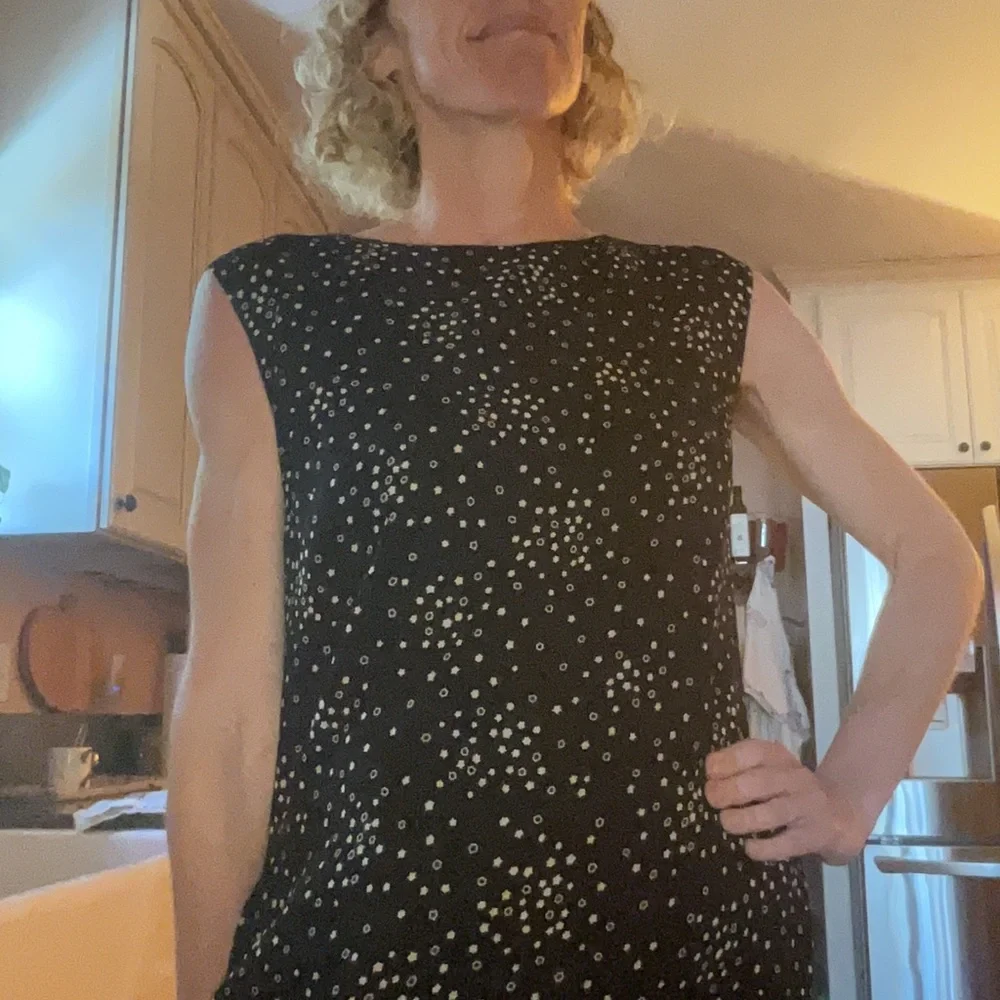 Saint Laurent Black and White STAR ⭐️ Pattern Dress! - Picture 2 of 9